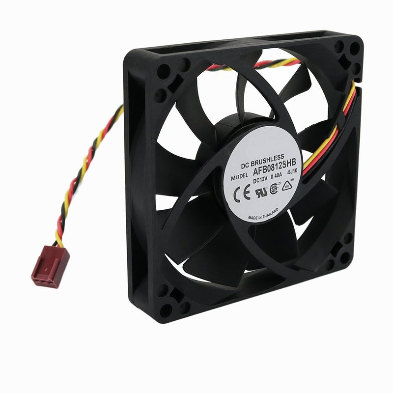 Twinkle Bay TwinkleBay 80x15mm Cooling Fan, Replace AFB0812SHB DC Brushless Cooling Fan, 80mm by 80mm by 15mm with TX3 Connector (DC12V 0.4A) - Image 4